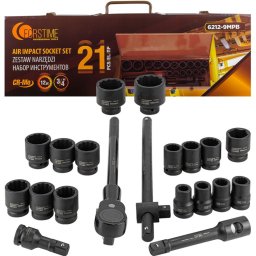 KLUCZE nasadki udarowe 3/4" 21el TIR Zestaw narzędzi 17-50mm 12-kątne