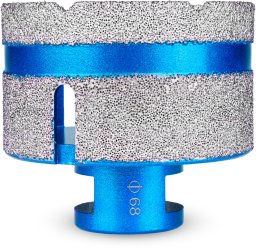 OTWORNICA DIAMENTOWA DO BETONU GRESU PUSZEK PŁYTEK 68 MM M14 TECHTOOL