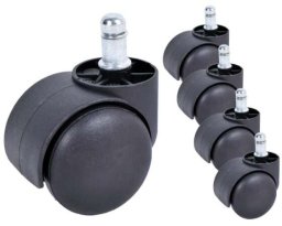 Kółka do fotela IKEA kauczuk guma 50/10 mm 5 szt.