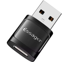 Adapter USB USB-A - USB-C Czarny
