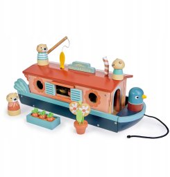 Misia rodzina na łodzi