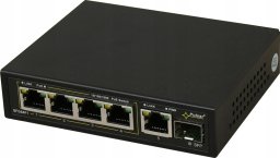 SFG64F1WP PULSAR Switch PoE 6-portowy Gigabit Ethernet 4xPoE+ 1xRJ45 1xSFP 60W bez zasilacza