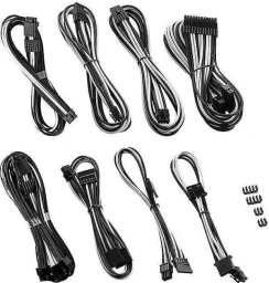 CableMod C-Series PRO ModMesh 12VHPWR Cable Kit for Corsair RM, RMi, RMx (Black Label) - black/white