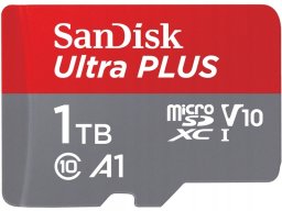 SanDisk microSDXC Ultra PLUS 1TB (A1/UHS-1/Cl.10/160MB/s) + Adapter