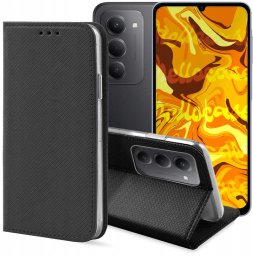 Etui z Klapką Do Xiaomi Redmi 15 4G / 5G (Czarne, Zamykane, Magnetyczne)