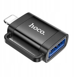Adapter USB Hoco UA31A USB-A - Lightning Czarny 