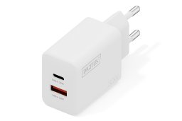 Ładowarka Digitus DIGITUS USB GaN ładowarka 30W 1x USB-C 1x USB-A biały