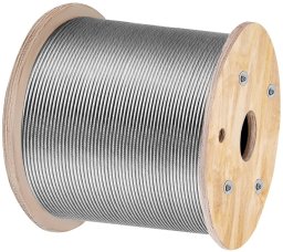 Mentor Stalowy kabel liny 3,2 mm T316 305 m - wytrzymały, elastyczny do balustrad
