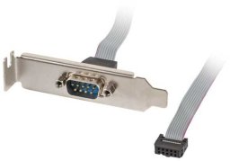 GNIAZDO NA ŚLEDZIU 1X DB9(COM) 40CM LOW PROFILE LANBERG