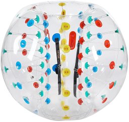 Piłka dmuchana 1,52m 0,8mm PVC Bumper Ball do zabawy ogrodowej kolorowa