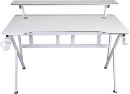 Biurko gamingowe z półką Cobra CR4010WH białe 120 cm