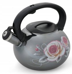 Czajnik emaliowany 3L z gwizdkiem. Masterpan MP-2547. Indukcja, gaz