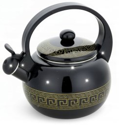 Czajnik emaliowany 2,2L z gwizdkiem. Masterpan MP-2513. Indukcja, gaz