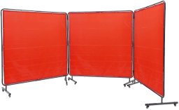 Stabilus Parawan spawalniczy 3-panelowy 180x180 ognioodporny na kółkach warsztat