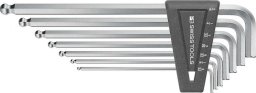 Zest.kluczy trzpien. w uchwycie z tworz.sztuczn.7-cz.3/32-5/16" długi koń.kulistaPB Swiss Tools
