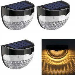 Kinkiet ProGarden Q30D1 LAMPKI SOLARNE ŚCIENNE OGRODOWE LED 8 SZT.