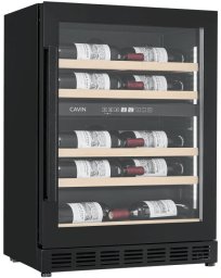 Cavin ACD60S Chłodziarka do wina podblatowa - Arctic Collection 60D płytka - Fullglass Black