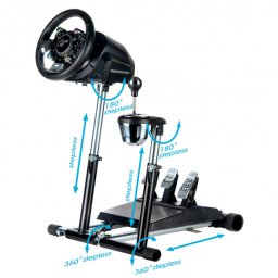 Wheel Stand Pro Deluxe V2, mount (Kolor: CZARNY, Thrustmaster T300RS/TX/T150/TMX + RGS + GTS)