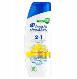 HEAD & SCHOULDERS Citrus Fresh 2w1 Szampon przeciwłupieżowy z odżywką 330 ml