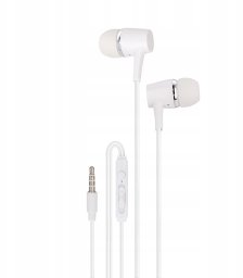 Setty słuchawki przewodowe douszne białe