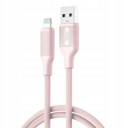 XO kabel NB265 USB - Lightning 1,0m 2,4A różowy