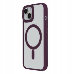 Nakładka Satin Elegant Mag do iPhone 13 6,1" fioletowa
