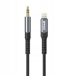 BWOO kabel AUX 3.5mm - Lightning BO-AUX068 czarny