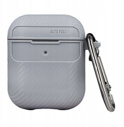 Etui Carbon do Airpods / Airpods 2 szare