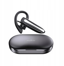 Maxlife bezprzewodowy zestaw słuchawkowy MXBH-01 z etui ładującym czarny