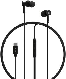 Devia słuchawki przewodowe Smart M1 Digital Metal USB-C dokanałowe czarne