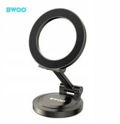 BWOO BWOO magnetyczny uchwyt samochodowy obrotowy ZJ135 czarny