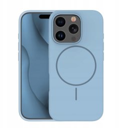 Etteri Nakładka Silicone Thin Mag do iPhone 16 Plus 6,7" jasnoniebieska
