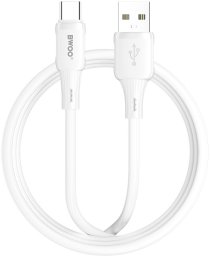 BWOO BWOO kabel 3A silikonowy X329C USB - USB-C 3A 1m biały