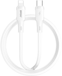 BWOO BWOO kabel silikonowy X329CL 27W USB-C - lightning 1m biały