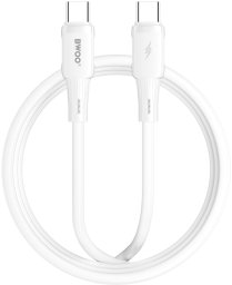 BWOO BWOO kabel silikonowy X329CC 65W USB-C 1m biały