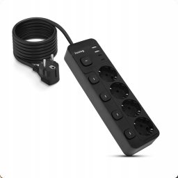 Huslog przedłużacz z 5 wyłącznikami