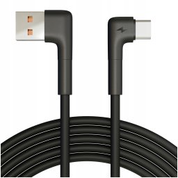 KABEL USB TYP-C PRZEWÓD MOCNY KĄTOWY 90 STOPNI WYGIĘTY 3A 2m