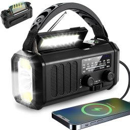 Radio awaryjne solarne AM / FM z SOS z ładowarką USB kompas power bank 20.000mAh XSY-330