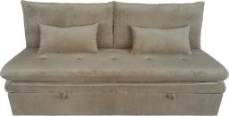 Sofa wypoczynkowa Aster taupe sztruksowa rozkładana z funkcją spania