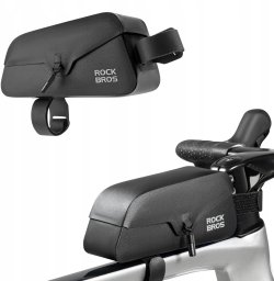 RockBros Torba rowerowa Rockbros 30120122002 na ramę z magnetycznym zapięciem 0,9L - czarna