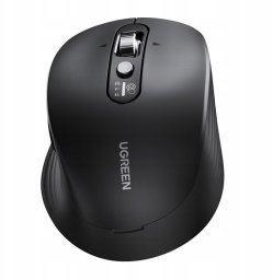 Mysz bezprzewodowa UGREEN M752 Bluetooth 5.4 + 2.4 GHz 2xAA (czarna)