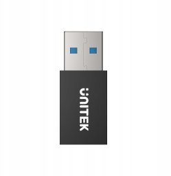 Adapter USB Unitek USB-A - USB-A Czarny  (A1056ABK01)