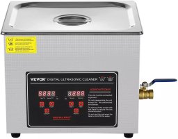 Myjka ultradźwiękowa 10L timer grzałka stal nierdzewna do biżuterii