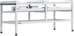 Podstawa pod pralkę stelaż 123x64 cm 270 kg z podwójną tacą stabilna