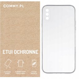 Przezroczyste etui COMMY Slim 2 mm - styl i ochrona dla iPhone XS Max