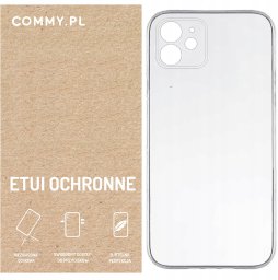 Przezroczyste etui COMMY Slim 2 mm - styl i ochrona dla iPhone 11
