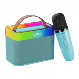 Głośnik przenośny dla dzieci LAMAX KaraokeKid1 Blue LED Bluetooth 5.3