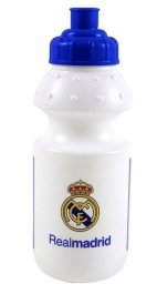 CYP Brands BIDON PLASTIKOWY DLA CHŁOPCA REAL MADRYT 350 ML BLUE BIAŁY