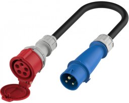 Platinet PLATINET EV ADAPTER 22KW CEE female to 7KW male CEE plug single-phase, max 3.68KW @16A,0.2M