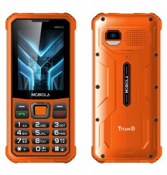 Mobiola telefon dla seniora MB520 TitanX 4G wzmacniany pomarańczowy 128MB
